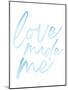 Love Made Me Blue Hues Ombre 2-Jennifer McCully-Mounted Art Print