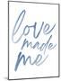 Love Made Me Blue Hues Ombre-Jennifer McCully-Mounted Art Print