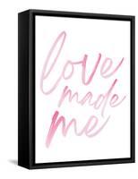 Love Made Me Pink Hues Ombre-Jennifer McCully-Framed Stretched Canvas