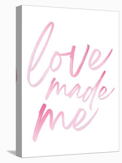 Love Made Me Pink Hues Ombre-Jennifer McCully-Stretched Canvas