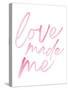 Love Made Me Pink Hues Ombre-Jennifer McCully-Stretched Canvas