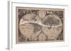 Love Makes the World Go Round - 1680, World Map-null-Framed Giclee Print