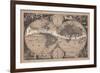 Love Makes the World Go Round - 1680, World Map-null-Framed Giclee Print