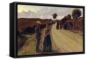 Love Making in the Evening, 1889-91-Fritz Syberg-Framed Stretched Canvas
