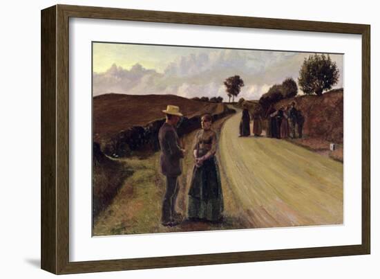 Love Making in the Evening, 1889-91-Fritz Syberg-Framed Giclee Print