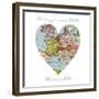 Love Map-Erin Clark-Framed Giclee Print