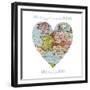Love Map-Erin Clark-Framed Giclee Print