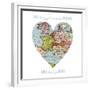 Love Map-Erin Clark-Framed Giclee Print