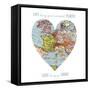 Love Map-Erin Clark-Framed Stretched Canvas