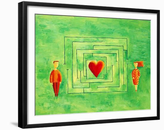 Love Maze, 2004-Julie Nicholls-Framed Giclee Print