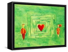 Love Maze, 2004-Julie Nicholls-Framed Stretched Canvas