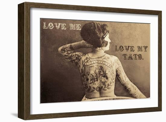 Love Me-Vintage Apple Collection-Framed Giclee Print