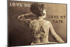 Love Me-Vintage Apple Collection-Mounted Giclee Print