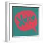 Love Message in Speech Bubble-cienpies-Framed Art Print