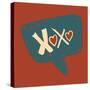 Love Message in Speech Bubble-cienpies-Stretched Canvas