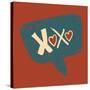 Love Message in Speech Bubble-cienpies-Stretched Canvas