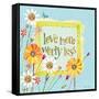 Love More Worry Less-Robbin Rawlings-Framed Stretched Canvas