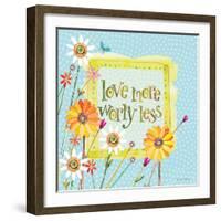 Love More Worry Less-Robbin Rawlings-Framed Art Print