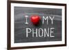 Love My Phone-Yury Zap-Framed Art Print