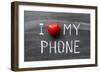 Love My Phone-Yury Zap-Framed Art Print