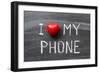 Love My Phone-Yury Zap-Framed Art Print