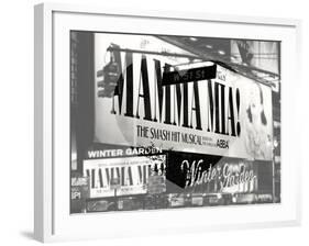 Love NY B&W Series - Mamma Mia The Musical - Winter Garden Theatre - Manhattan - New York - USA-Philippe Hugonnard-Framed Photographic Print