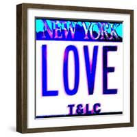 Love NY License Plate, New York-Tosh-Framed Art Print