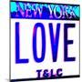 Love NY License Plate, New York-Tosh-Mounted Art Print