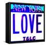 Love NY License Plate, New York-Tosh-Framed Stretched Canvas