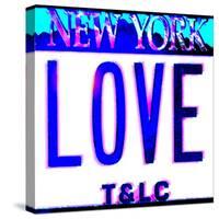 Love NY License Plate, New York-Tosh-Stretched Canvas