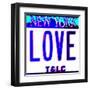 Love NY License Plate, New York-Tosh-Framed Art Print