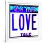 Love NY License Plate, New York-Tosh-Framed Art Print