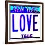 Love NY License Plate, New York-Tosh-Framed Art Print