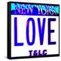 Love NY License Plate, New York-Tosh-Framed Stretched Canvas