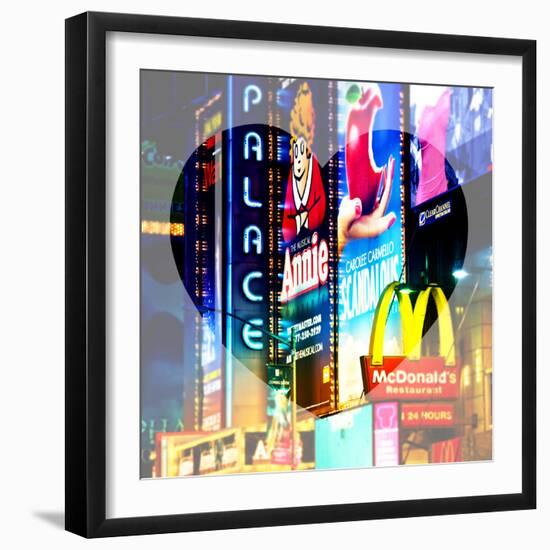 Love NY Series - Advertising Signs in Times Square - Manhattan - New York - USA-Philippe Hugonnard-Framed Photographic Print