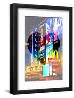 Love NY Series - Advertising Signs in Times Square - Manhattan - New York - USA-Philippe Hugonnard-Framed Photographic Print