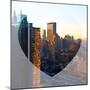 Love NY Series - Architecture & Buildings of Manhattan at Sunset - New York - USA-Philippe Hugonnard-Mounted Photographic Print
