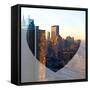 Love NY Series - Architecture & Buildings of Manhattan at Sunset - New York - USA-Philippe Hugonnard-Framed Stretched Canvas