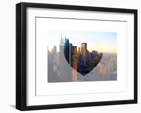 Love NY Series - Architecture & Buildings of Manhattan at Sunset - New York - USA-Philippe Hugonnard-Framed Art Print