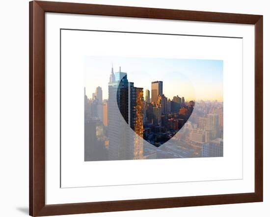 Love NY Series - Architecture & Buildings of Manhattan at Sunset - New York - USA-Philippe Hugonnard-Framed Art Print