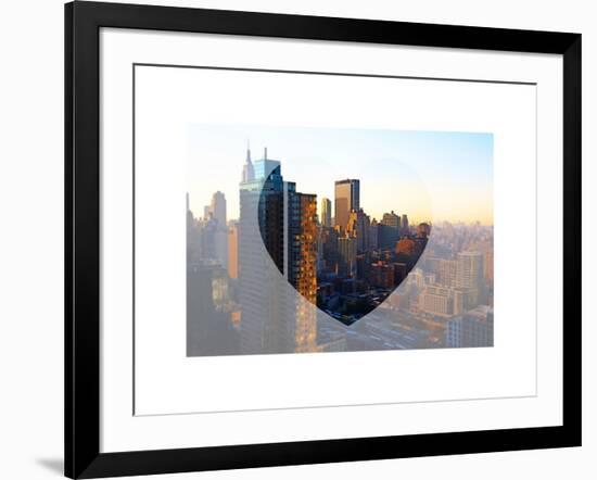 Love NY Series - Architecture & Buildings of Manhattan at Sunset - New York - USA-Philippe Hugonnard-Framed Art Print