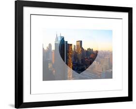 Love NY Series - Architecture & Buildings of Manhattan at Sunset - New York - USA-Philippe Hugonnard-Framed Art Print