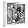 Love NY Series - Architecture & Buildings of Manhattan - New York City - USA - B&W Photography-Philippe Hugonnard-Framed Photographic Print