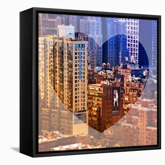 Love NY Series - Architecture & Buildings of Manhattan - New York City - USA-Philippe Hugonnard-Framed Stretched Canvas