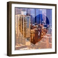 Love NY Series - Architecture & Buildings of Manhattan - New York City - USA-Philippe Hugonnard-Framed Photographic Print