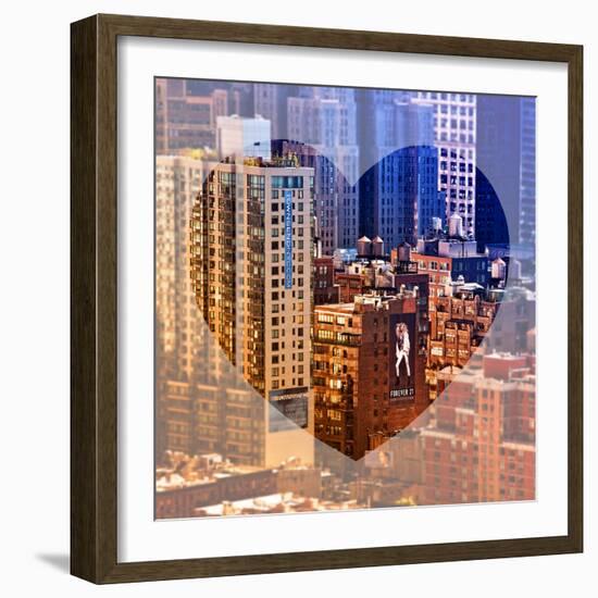 Love NY Series - Architecture & Buildings of Manhattan - New York City - USA-Philippe Hugonnard-Framed Photographic Print