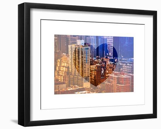 Love NY Series - Architecture & Buildings of Manhattan - New York City - USA-Philippe Hugonnard-Framed Art Print