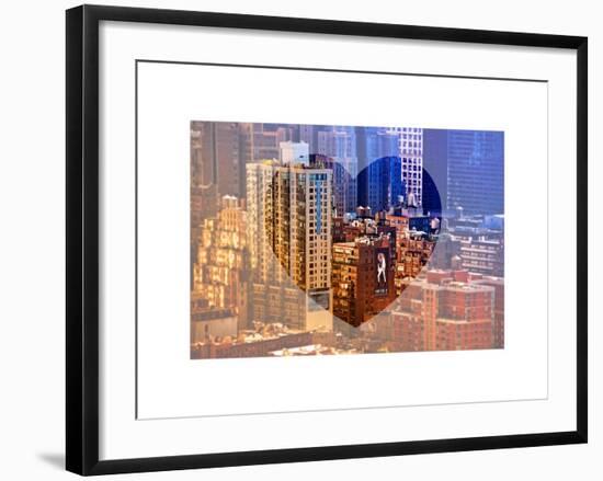 Love NY Series - Architecture & Buildings of Manhattan - New York City - USA-Philippe Hugonnard-Framed Art Print