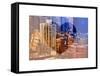 Love NY Series - Architecture & Buildings of Manhattan - New York City - USA-Philippe Hugonnard-Framed Stretched Canvas