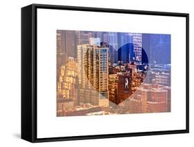 Love NY Series - Architecture & Buildings of Manhattan - New York City - USA-Philippe Hugonnard-Framed Stretched Canvas